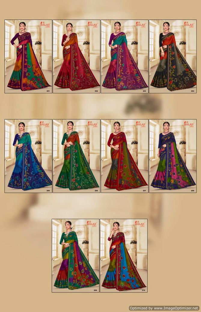 South Masleen Vol 2 By Balaji Printed Pure Cotton Sarees Wholesale Market In Surat